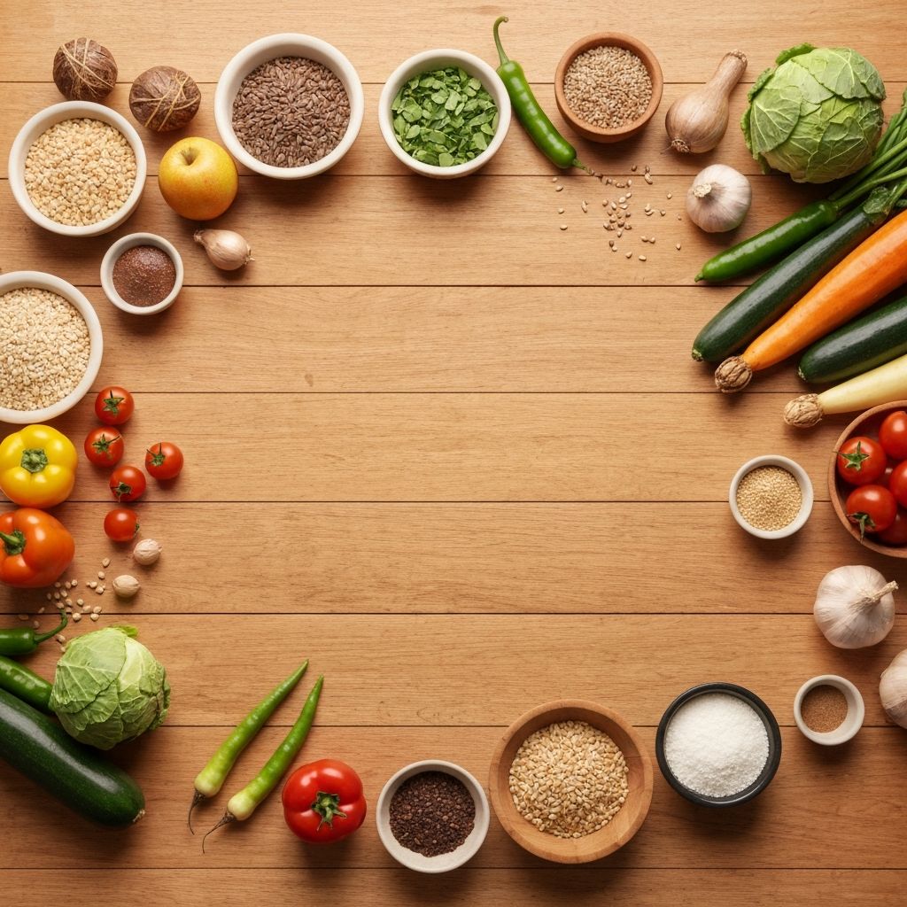 Monipuolisia raaka-aineita